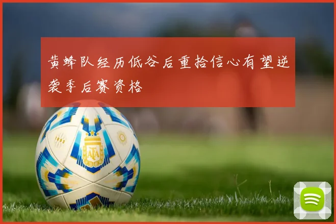黄蜂队经历低谷后重拾信心有望逆袭季后赛资格